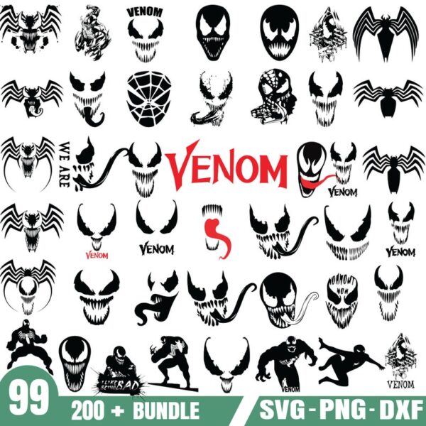 Venom SVG Png Bundle
