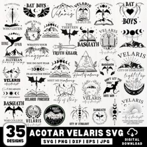 Acotar Velaris Svg Bundle