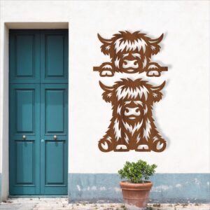 Highland Cow Laser Cut SVG