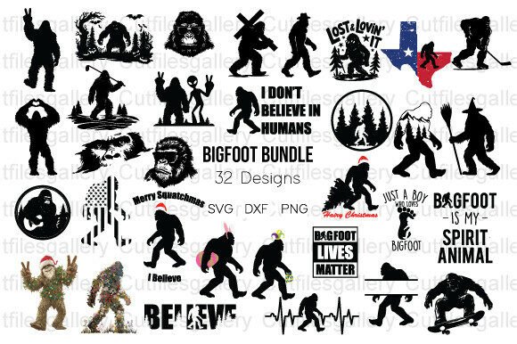 Bigfoot Bundle SVG, Funny Bigfoot SVG