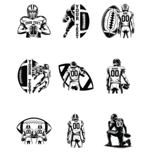 Custom Football player Svg, Football svg, Football player svg, Football mom svg, Football Team Svg, Two Football Players svg Png